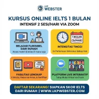 Kursus Online IELTS 1 Bulan