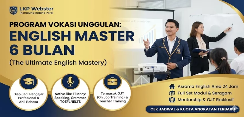 Kursus English Master 6 Bulan